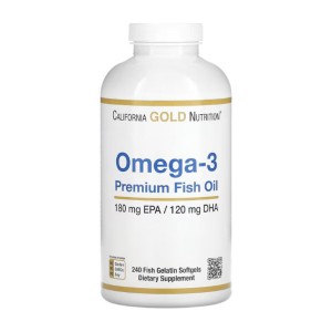 California Gold Nutrition Omega 3 Premium Fish Oil, 240 гелевых капсул