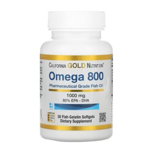 California Gold Nutrition Omega 800, 30 гелевих капсул