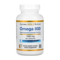 California Gold Nutrition Omega 800, 90 гелевих капсул