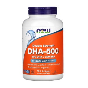 NOW Foods DHA-500, 180 гелевих капсул