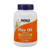 NOW Foods Flax Oil 1000 mg 100 гелевих капсул