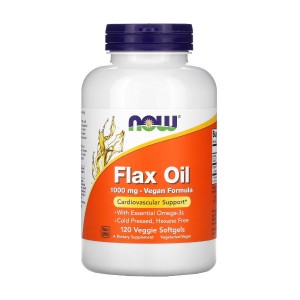NOW Foods Flax Oil 1000 mg 120 вегакапсул