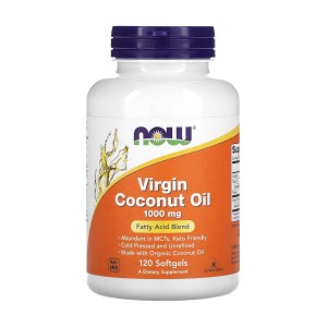 NOW Foods Virgin Coconut Oil 1000 mg 120 гелевих капсул